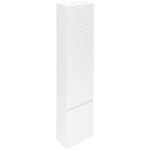 Naturel meuble colonne suspendue salle de bain stri� savona 40, 2x157x21, 7 cm blanc brillant (savonav40bi) ...