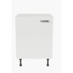Cuisibane - meuble de cuisine bas - 60 cm - blanc