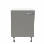 Cuisibane - meuble de cuisine bas - 60 cm - gris