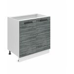 Meuble cuisine bas sans plan de travail sd i meubles de cuisine - taille: 51, 6 x 80 x 82 cm i petit ...