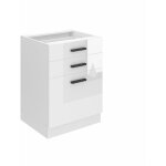 Meuble cuisine bas sans plan de travail sdsz i meubles de cuisine - taille: 51, 6 x 60 x 82 cm i petit ...