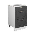 Meuble cuisine fame - line, anthracite - or, 50 cm sans plan de travail, vicco