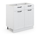 Meuble cuisine fame - line, blanc campagne, 80 cm sans plan de travail vicco