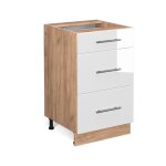 Meuble cuisine fame - line, blanc haute brillance, 50 cm sans plan de travail vicco