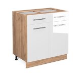 Meuble cuisine fame - line, blanc haute brillance, 80 cm sans plan de travail vicco