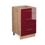 Meuble cuisine fame - line, rouge bordeaux haute brillance, 50 cm sans plan de travail vicco Meuble cuisine fame - line, rouge bordeaux haute brillance, 50 cm sans plan de travail vicco