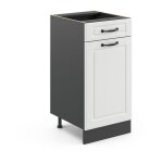 Meuble cuisine r - line, blanc campagne, 40 cm sans plan de travail vicco