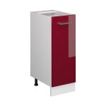 Meuble de cuisine r - line, rouge bordeaux haute brillance, 30 cm sans plan de travail vicco
