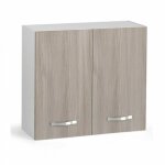 Argonauta - meuble gouttoir modulable mural pour cuisine orme cm 80x32xh 72 avec 2 portes