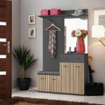 Meublorama - meuble d'entrée polo ? meuble à chaussures, commode, miroir et penderie Meublorama - meuble d'entrée polo ? meuble à chaussures, commode, miroir et penderie