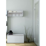 Meuble d'entre dkornvi, portemanteau avec 3 crochets, tagre de rangement pour couloir, fabriqu en ...