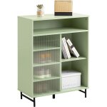 Meuble d'entre, meuble de rangement, meuble  chaussures, buffet avec porte coulissante en verre, commode ...