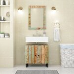 Avimac - meuble d'vier 62x33x58 cm bois de rcupration et d'ingnierie