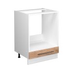 Meuble pour four fame - line, ch�ne de force dor�, 60 cm sans plan de travail vicco