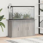 Le poisson qui jardine - meuble gris pour aquariums de 100 x 40 cm. 3 portes support solide et stable ...
