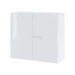 Meuble haut de cuisine bellissi blanc brillant 2 portes l 80 cm