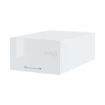 Meuble haut grande profondeur de cuisine bellissi blanc brillant 1 porte relevable l 60 cm - porte avec ...