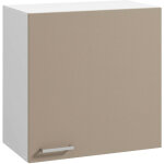 Moderna - meuble haut onelia, mélaminé argile 16mm, l60 cm, 1 porte + 1 étagère Moderna - meuble haut onelia, mélaminé argile 16mm, l60 cm, 1 porte + 1 étagère