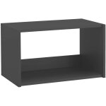 Moderna - meuble haut urban 60 cm m�lamin� 16mm anthracite 1 niche