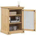 Meuble hifi corona 60x50x82 bois de pin massif