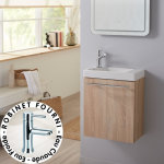 Meuble lave - mains complet couleur chêne oak bordolino avec mitigeur eau chaude / eau froide Meuble lave - mains complet couleur chêne oak bordolino avec mitigeur eau chaude / eau froide