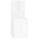Meuble pour machine � laver blanc