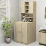 Maison chic - meuble machine  laver meuble pour wc chne sonoma 70, 5x25, 5x90 cm 43099