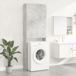 Maison chic - meuble machine  laver meuble pour wc gris bton 64x25, 5x190 cm 34772