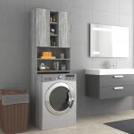 Meuble machine  laver meuble pour wc sonoma gris 64x25, 5x190 cm 78701