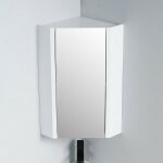 Rue du bain - meuble miroir d'angle de salle de bain - blanc - 31x31 cm - city Rue du bain - meuble miroir d'angle de salle de bain - blanc - 31x31 cm - city