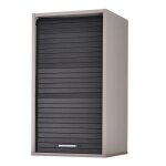 Meuble mural de cuisine gris  rideau noir couna l 40 x h 72cm