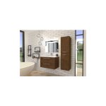 Sanitaire - meuble neptune h�ritage ch�ne 80 cm - miroir antibu�e kathy