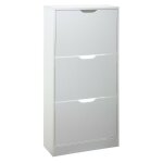 5five simply smart ? meuble � chaussures blanc 3 tiroirs ? capacit� 18 paires ? dimensions 115 x 60 x ...