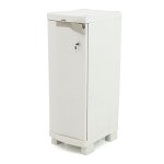 Meuble de rangement 1 porte int�rieur / ext�rieur coloris beige - longueur 35 x profondeur 45 x hauteur ...