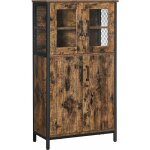 Meuble de rangement, buffet, placard, armoire, �tag�res r�glable, 60 x 30 x 108 cm, cadre en acier, style ...