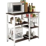 Meuble rangement desserte de cuisine, etag�res de cuisine pour le stockage, �tag�re four � micro - ondes ...