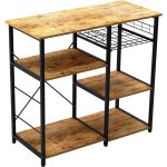 Meuble rangement desserte de cuisine, etagères de cuisine pour stockage, Étagère four à micro - ondes ... Meuble rangement desserte de cuisine, etagères de cuisine pour stockage, Étagère four à micro - ondes ...