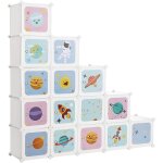 Songmics - meuble de rangement enfant 15 cubes, armoire modulable avec portes, Étagère en plastique, ... Songmics - meuble de rangement enfant 15 cubes, armoire modulable avec portes, Étagère en plastique, ...