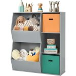 Meuble de rangement avec espace de rangement spacieux, biblioth�que pour enfant � jouets / livres, avec ...