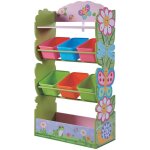 Teamson kids - meuble de rangement à jouets avec bacs bois fantaisie jardin magique td - 12710a Teamson kids - meuble de rangement à jouets avec bacs bois fantaisie jardin magique td - 12710a