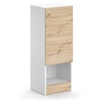 Vicco - meuble de rangement de salle de bain alf, blanc, 35 x 92 cm avec 2 tiroirs Vicco - meuble de rangement de salle de bain alf, blanc, 35 x 92 cm avec 2 tiroirs
