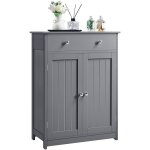 Yaheetech - meuble rangement salle de bain, armoire toilette avec grand tiroir / 2 portes / etagère amovible, ... Yaheetech - meuble rangement salle de bain, armoire toilette avec grand tiroir / 2 portes / etagère amovible, ...