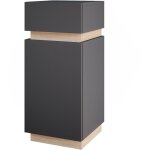 Vicco - meuble de rangement de salle de bain gloria, anthracite, 33 x 75. 5 cm avec porte et tiroir