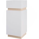 Vicco - meuble de rangement de salle de bain gloria, blanc, 33 x 75. 5 cm avec porte et tiroir