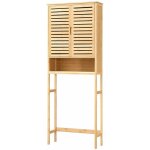 Helloshop26 - meuble de rangement pour wc à 2 portes 170 x 66 x 23 cm Helloshop26 - meuble de rangement pour wc à 2 portes 170 x 66 x 23 cm