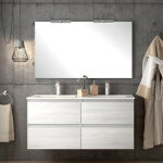 Cosyneo - meuble de salle de bain 120cm double vasque - 4 tiroirs - hibernian (bois blanchi) - balea Cosyneo - meuble de salle de bain 120cm double vasque - 4 tiroirs - hibernian (bois blanchi) - balea