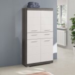 Meuble de salle de bain 74x31x141 cm anthracite et blanc - orie
