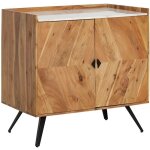 Made in meubles - meuble sous vasque en bois d'acacia et marbre aloé Made in meubles - meuble sous vasque en bois d'acacia et marbre aloé