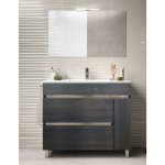 Decohor - meuble de salle de bain fenrir avec plan vasque et miroir. avec porte - serviettes en cadeau ... Decohor - meuble de salle de bain fenrir avec plan vasque et miroir. avec porte - serviettes en cadeau ...