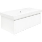 Swiss aqua technologies - meuble de salle de bain avec lavabo sat evolution 98x30x44, 8 cm blanc mat ... Swiss aqua technologies - meuble de salle de bain avec lavabo sat evolution 98x30x44, 8 cm blanc mat ...